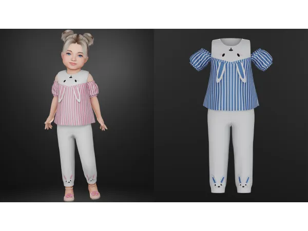 Alpha Camila Toddler Outfit by Talarian - The Sims 4 Custom Content