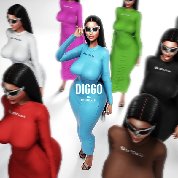 Alpha LORNA SET [free] by diggoverse - The Sims 4 Custom Content