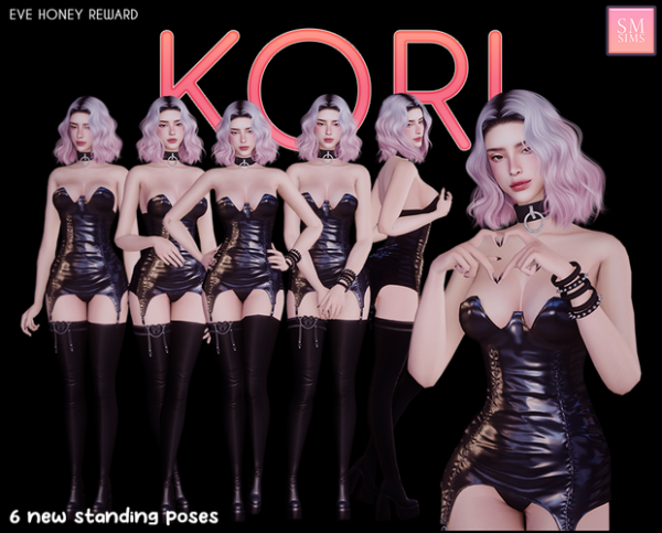 Mix HONEY Kori Poses by smsims - The Sims 4 Custom Content