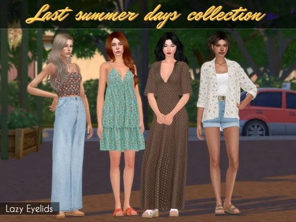 Alpha Last summer days collection by lazyeyelids - The Sims 4 Custom Content