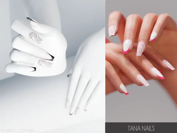 Mix Tana nails - The Sims 4 Custom Content