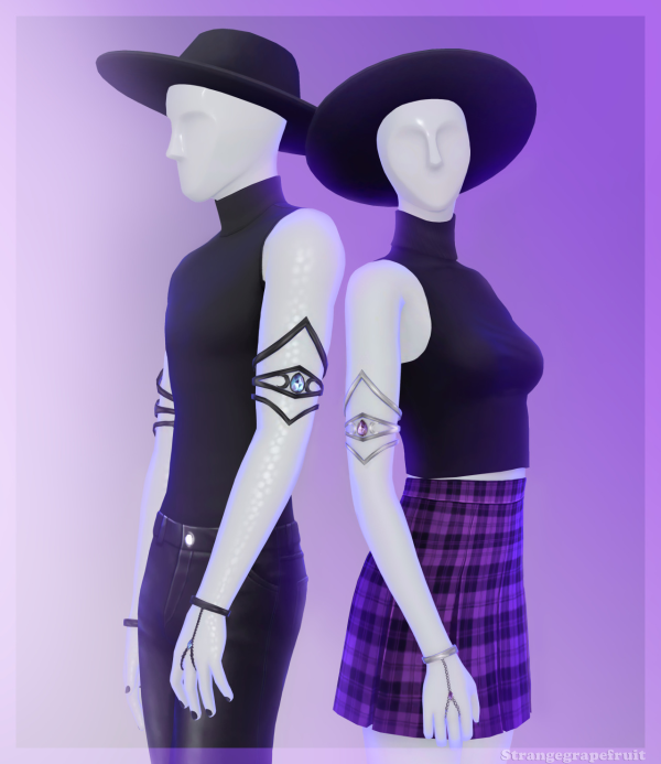 Maxis Match Lunar arm cuffs by simsfinds - The Sims 4 Custom Content