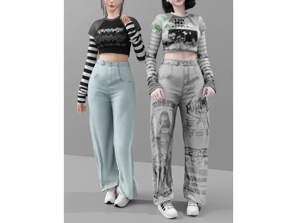 Alpha Back die mini set - The Sims 4 Custom Content