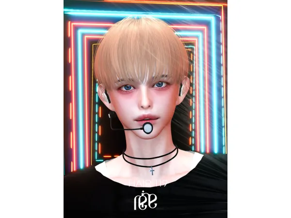 Alpha REINA HAIR 119 - The Sims 4 Custom Content