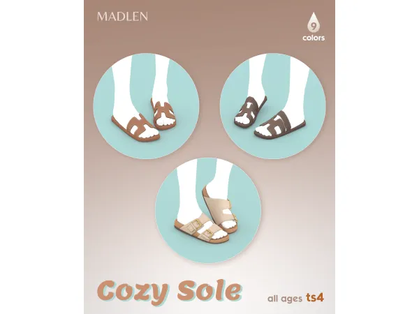 Maxis Match CozySole Set by Madlen - The Sims 4 Custom Content