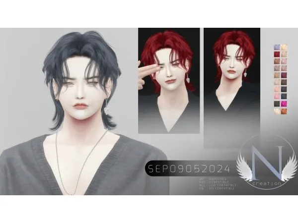 Alpha NILYNHAIR SEP052024 by nilynsims - The Sims 4 Custom Content