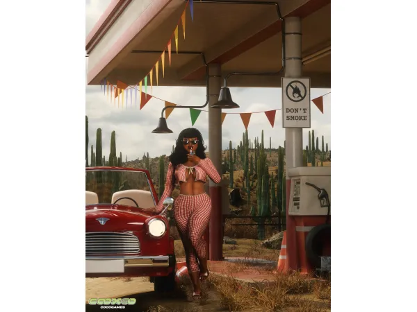 Mix Sandy Set by CoCo Games - The Sims 4 Custom Content