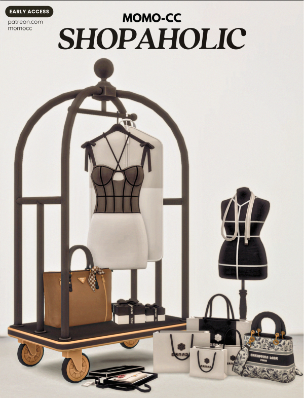 Maxis Match MOMO SHOPAHOLIC by simsfinds - The Sims 4 Custom Content