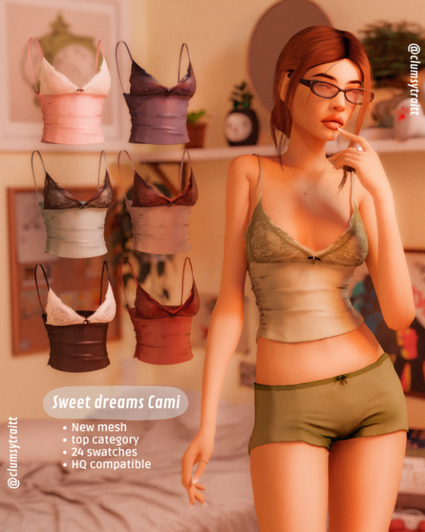 Alpha Sleep over Clothing set by simsfinds - The Sims 4 Custom Content