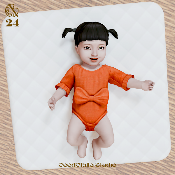 Maxis Match Maxis Match GCS July's 2024 INFANT by goodchillsstudio - The Sims 4 Custom Content