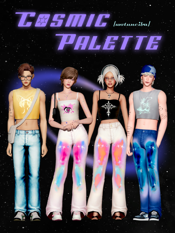Maxis Match Cosmic Palette Set by simsfinds - The Sims 4 Custom Content