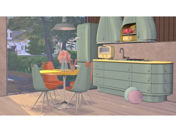 Mix Atomic Kitchen by ArwenKaboom - The Sims 4 Custom Content