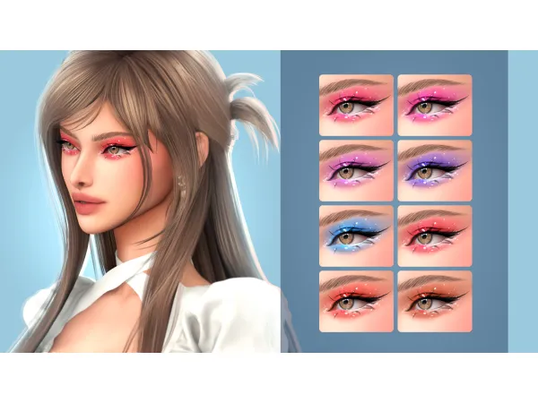 Alpha Talia Eyeshadow EC01 by Anonimux - The Sims 4 Custom Content