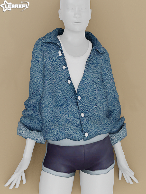 Mix Spring Farm Long Sleeved Shirt by simsfinds - The Sims 4 Custom Content