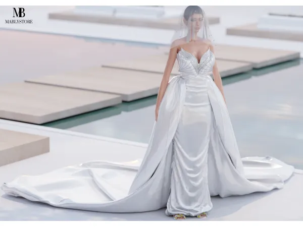 Alpha BRIDAL AUGUST by Mably Store - The Sims 4 Custom Content