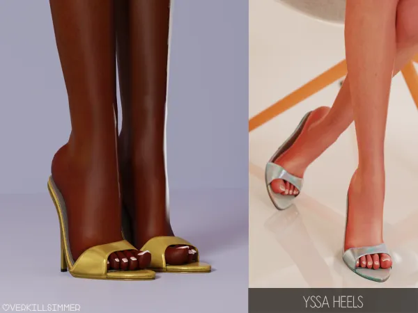 Mix Yssa heels - The Sims 4 Custom Content