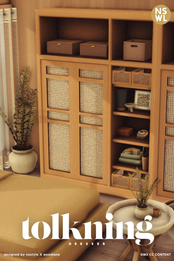 Maxis Match tolkning Dresser by simsfinds - The Sims 4 Custom Content