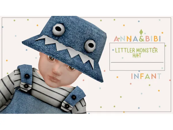 Mix Littler monster hat INFANT AnnaBibi by simsfinds - The Sims 4 Custom Content