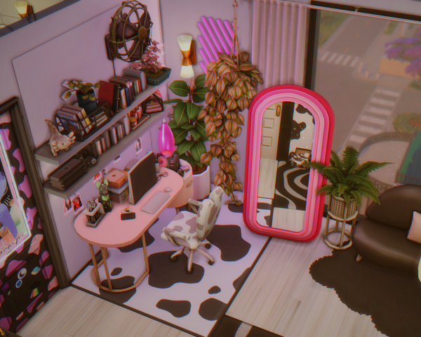 Maxis Match Singapore artist penthouse Lovestruck by simsfinds - The Sims 4 Custom Content