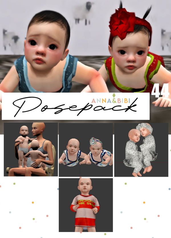 Mix Posepack_044 [AnnaBibi] by simsfinds - The Sims 4 Custom Content
