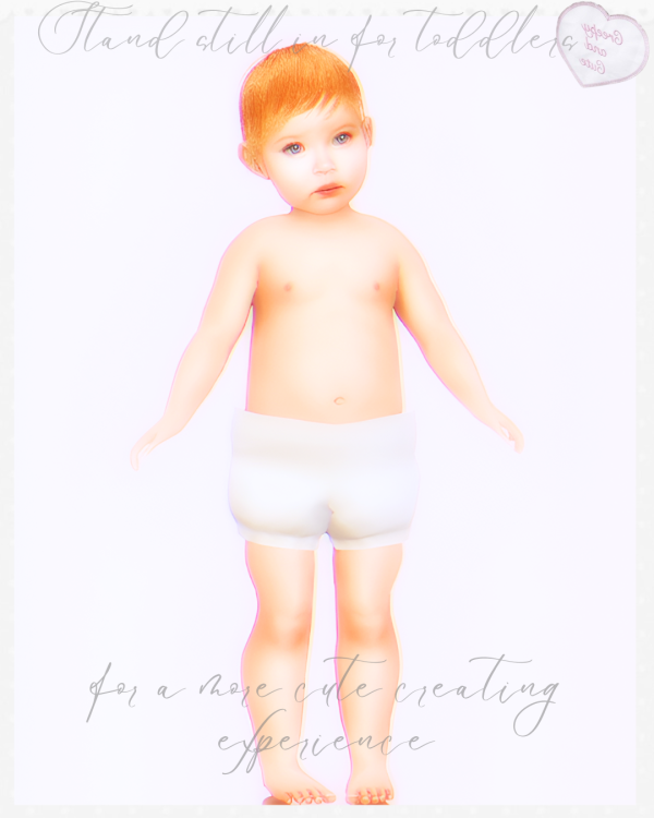 Mix [m3y メイ] stand still in CAS for Toddlers and children by meymey - The Sims 4 Custom Content