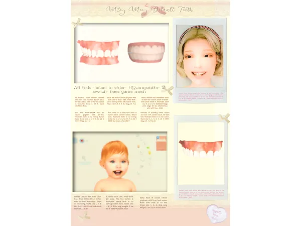 [m3y メイ]Default Alpha teeth for all ages
