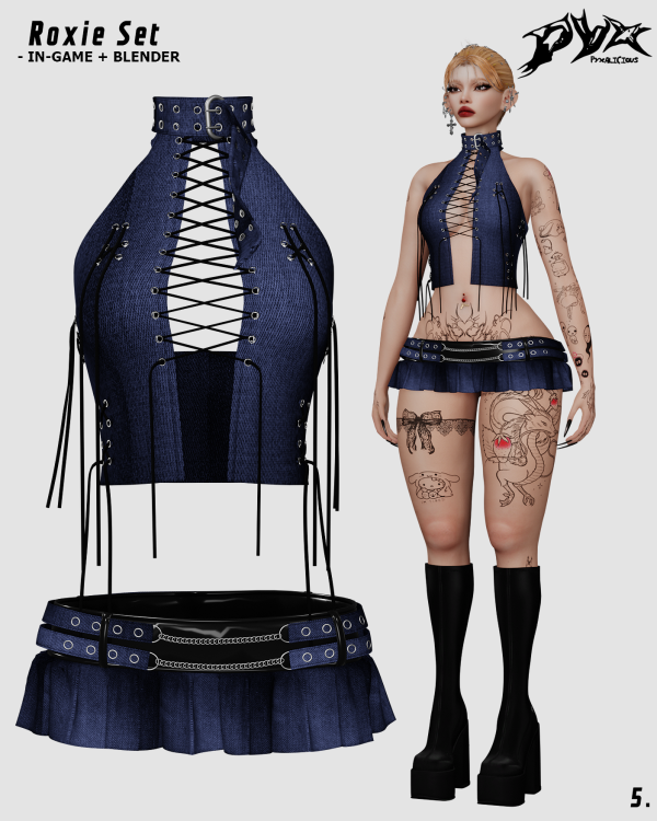 Alpha 2h4y collection Rexie Set by pyx - The Sims 4 Custom Content