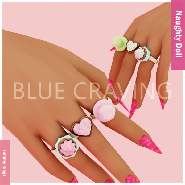Mix Blue Craving Yummy Ring by bluecraving - The Sims 4 Custom Content