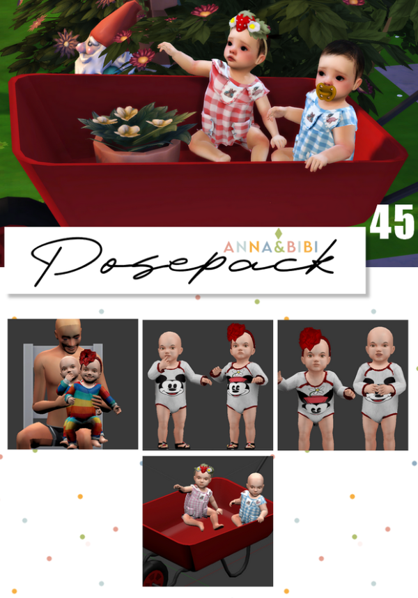 Mix Posepack_045 [AnnaBibi] by simsfinds - The Sims 4 Custom Content