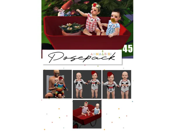 Mix Posepack_045 [AnnaBibi] - The Sims 4 Custom Content