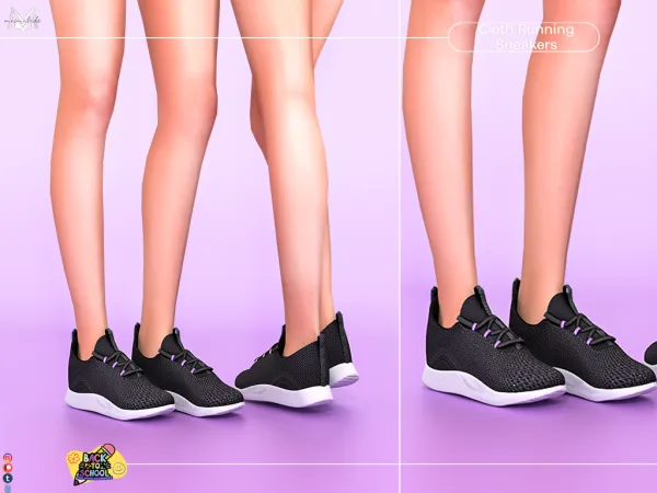 Maxis Match Cloth Running Sneakers (Female) S377 by mermalade - The Sims 4 Custom Content
