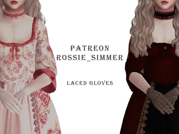 Mix Laced Gloves Short n Long by simsfinds - The Sims 4 Custom Content