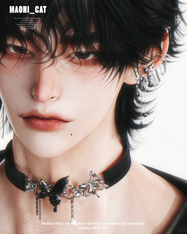 Alpha [Maoni_cat]Butterflies ACC by simsfinds - The Sims 4 Custom Content