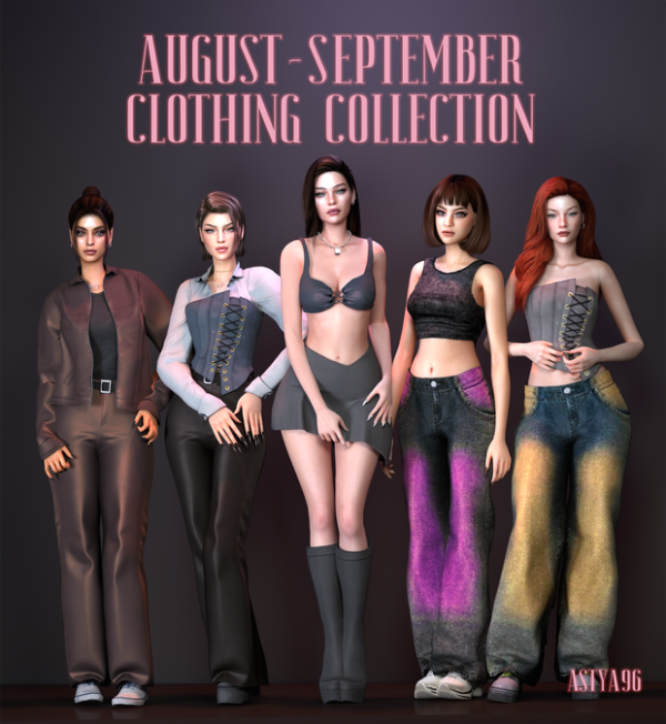 Alpha August September Collection 2024 by simsfinds - The Sims 4 Custom Content