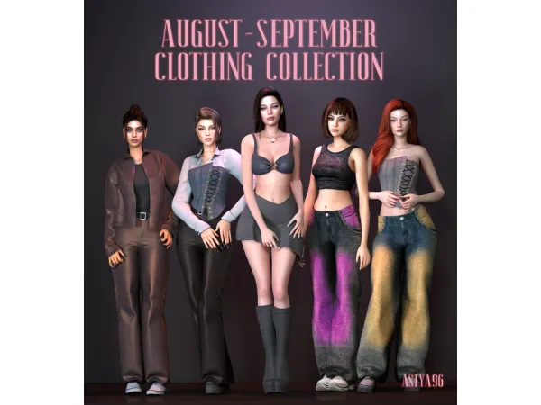 Alpha August September Collection 2024 by astya96 - The Sims 4 Custom Content