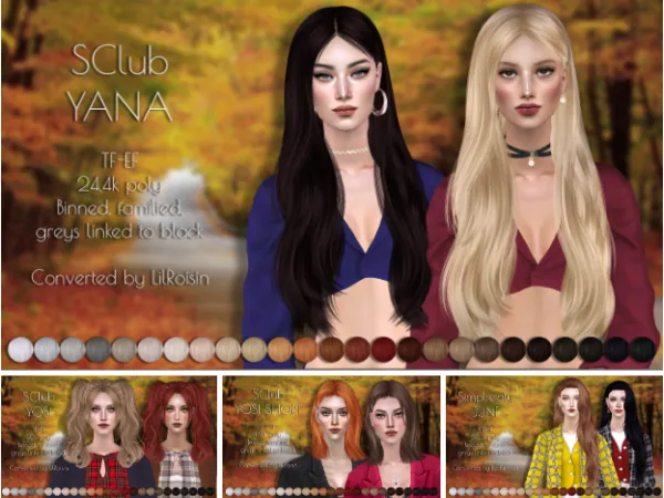Random female hair retextures dump - The Sims 2 Custom Content