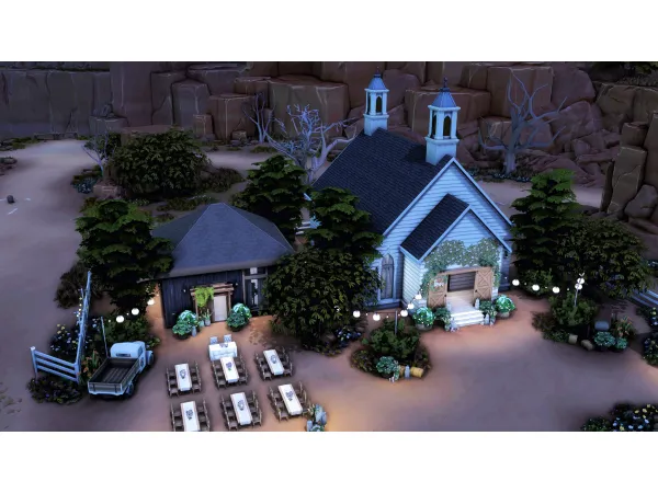 Maxis Match Ranch Wedding Venue by Yohannabuilds - The Sims 4 Custom Content