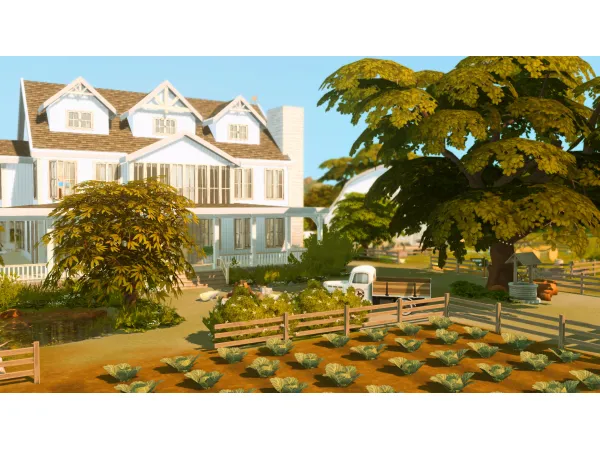 Maxis Match Oak Ranch by simsfinds - The Sims 4 Custom Content