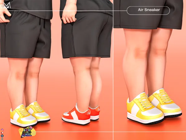 Maxis Match Air Sneaker (Toddler) S388 by mermaladesims - The Sims 4 Custom Content