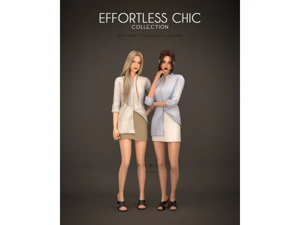 Shirt + Miniskirt - Effortless Chic Collection