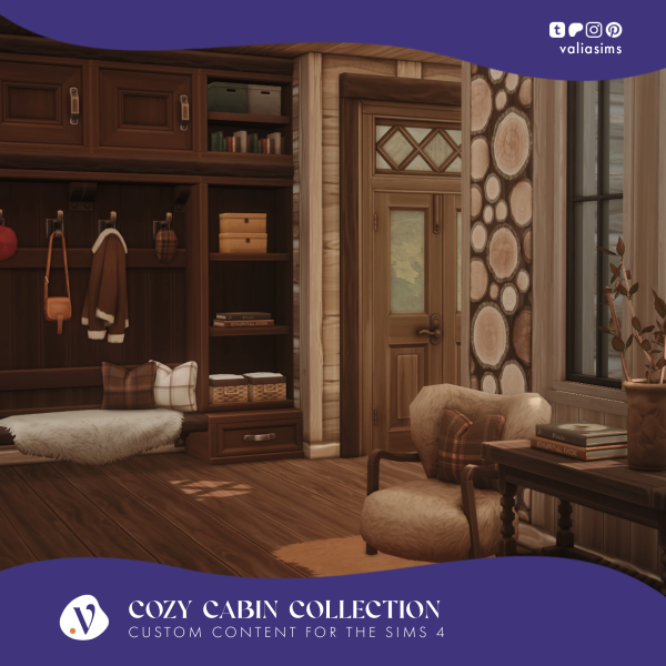 Maxis Match Cozy Cabin Collection Entryway by simsfinds - The Sims 4 Custom Content