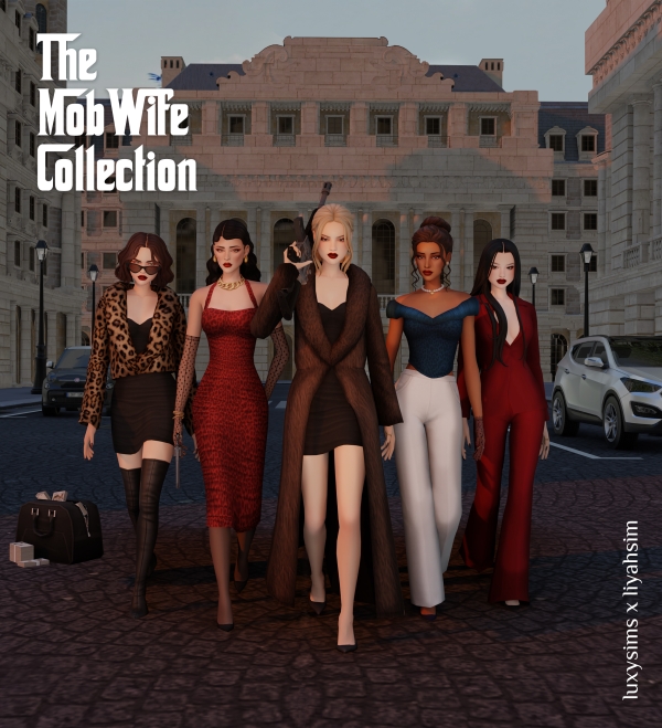 Mix The Mob Wife Collection by liyahsim - The Sims 4 Custom Content