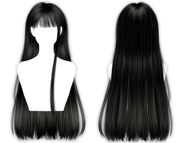 Alpha [JINO] HAIR N45 by simsfinds - The Sims 4 Custom Content