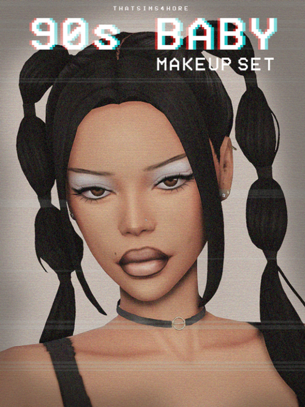 Maxis Match 90s baby makeup set by simsfinds - The Sims 4 Custom Content