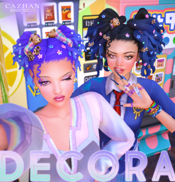 Maxis Match [DECORA] hair accessories by simsfinds - The Sims 4 Custom Content