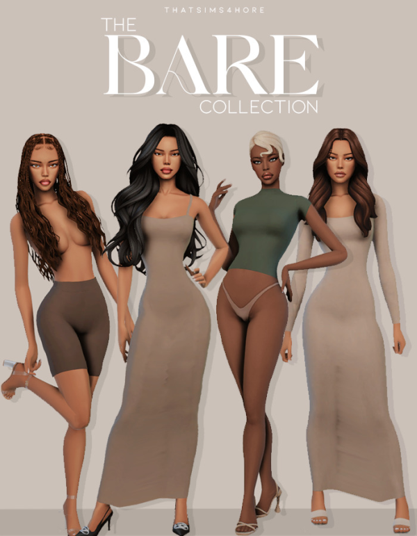 Maxis Match THE BARE COLLECTION by simsfinds - The Sims 4 Custom Content