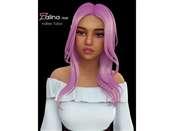 Maxis Match Talina Hair by Valley Tulya - The Sims 4 Custom Content