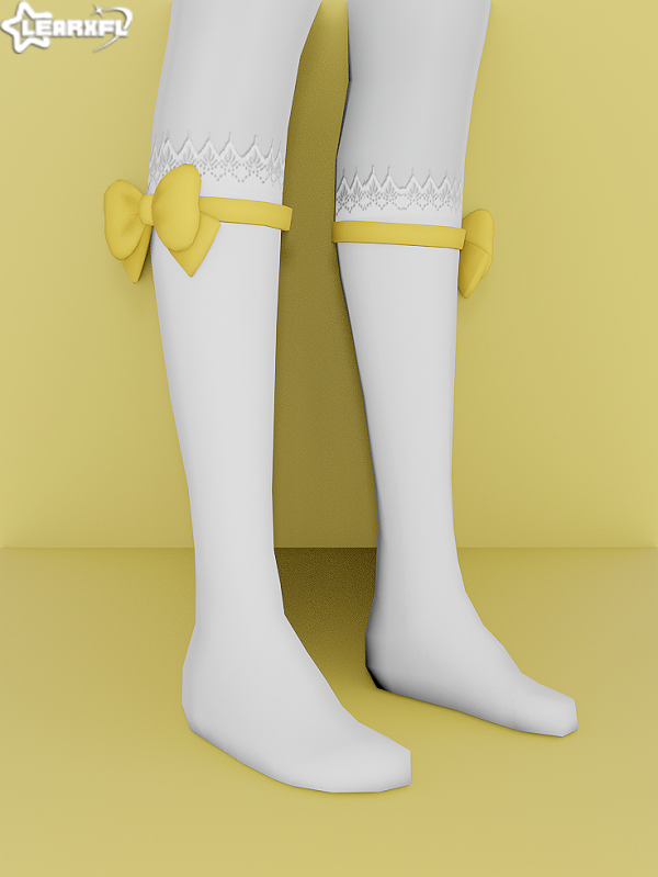 Maxis Match Sweet Spring Ribbon Socks by simsfinds - The Sims 4 Custom Content