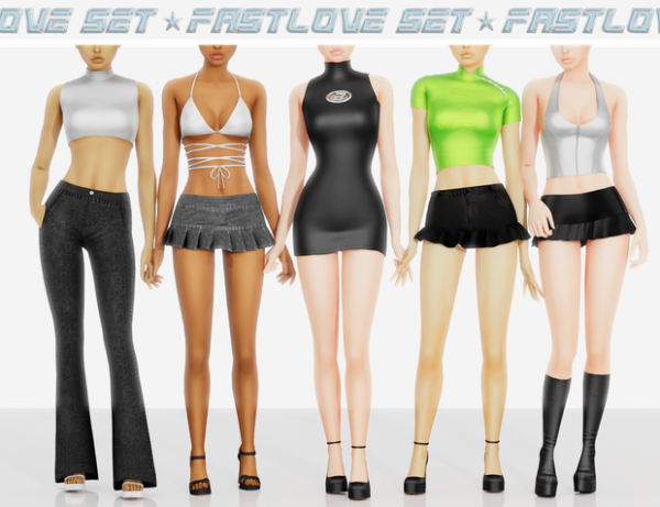 Mix Fastlove Set by simsfinds - The Sims 4 Custom Content