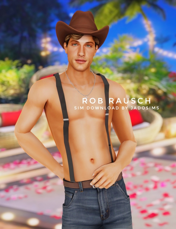 Alpha Rob Rausch (Sim Download) by shopwithflynnn - The Sims 4 Custom Content